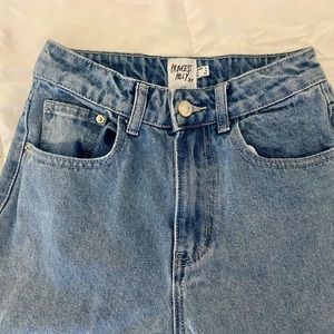 Princess Polly block blue jeans